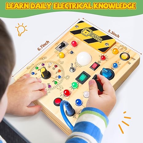 CocoToys Montessori LED Light Switch Busy Board