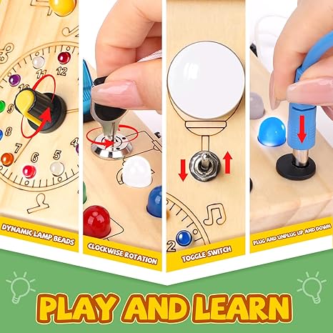 CocoToys Montessori LED Light Switch Busy Board